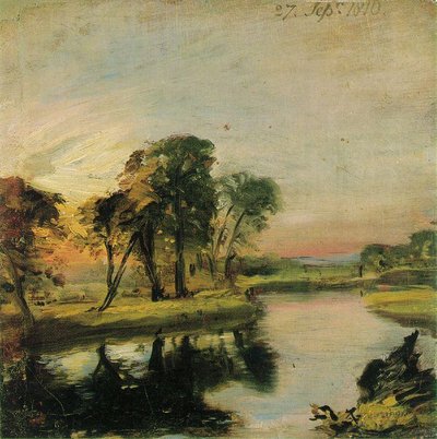 Una vista del Stour de John Constable